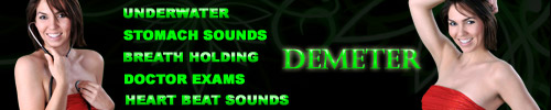 Visit Goddess Demeter for more breath holding Heart beat and underwater videos